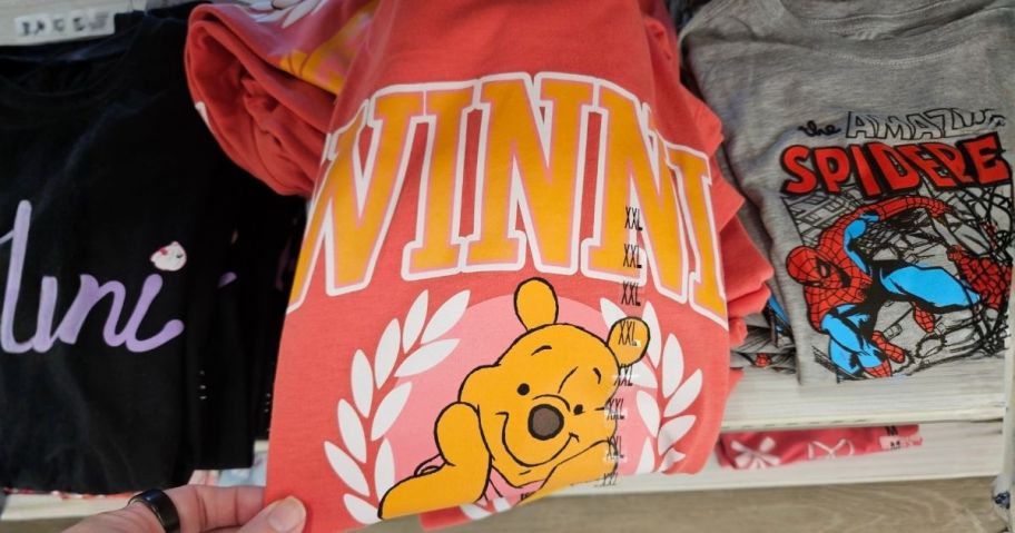 winnie the pooh graphic tee in store