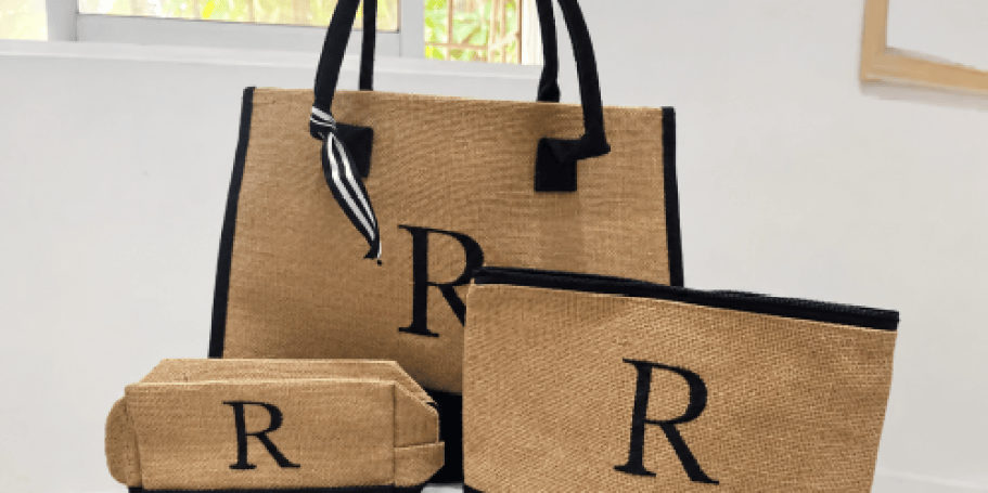 Fun Gift Idea! Initial Tote Bag Set Just $12.99 Shipped on Amazon (Reg. $36)