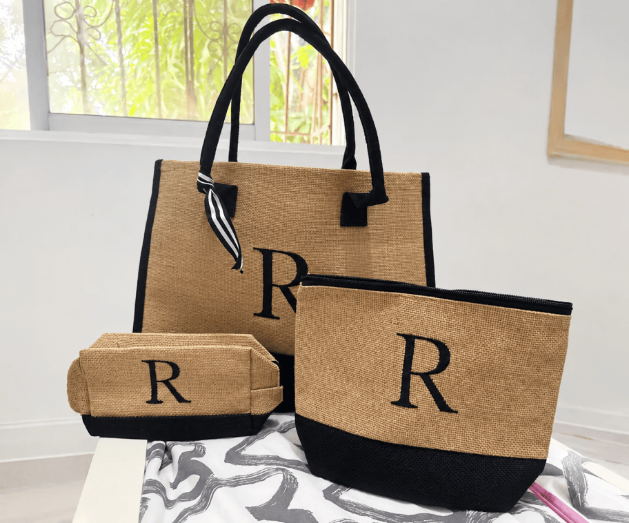 Fun Gift Idea! Initial Tote Bag Set Just $12.99 Shipped on Amazon (Reg. $36)