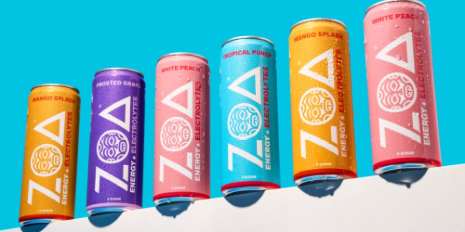 ZOA Zero Sugar Energy + Electrolytes Drink 12-Packs from $15.99 Shipped on Amazon