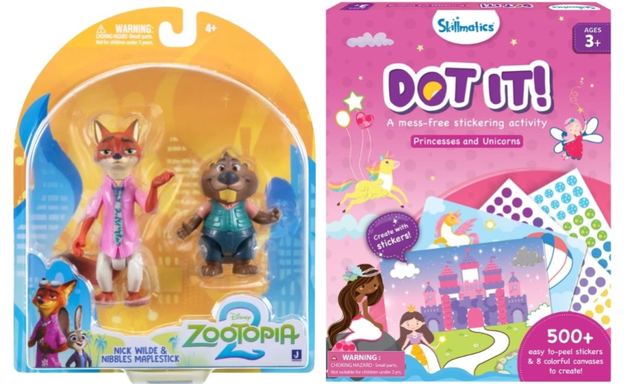 action figure 2 pack and sticker activity set