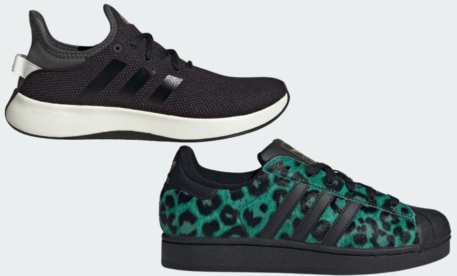 black and green womens adidas shoes