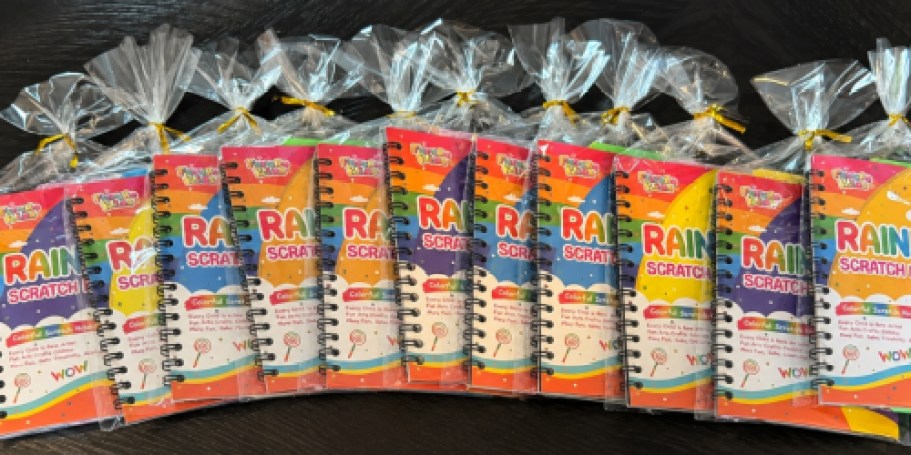 Halloween Party Favors! 16-Pack Rainbow Scratch Art Books Only $9 on Amazon (Reg. $21)