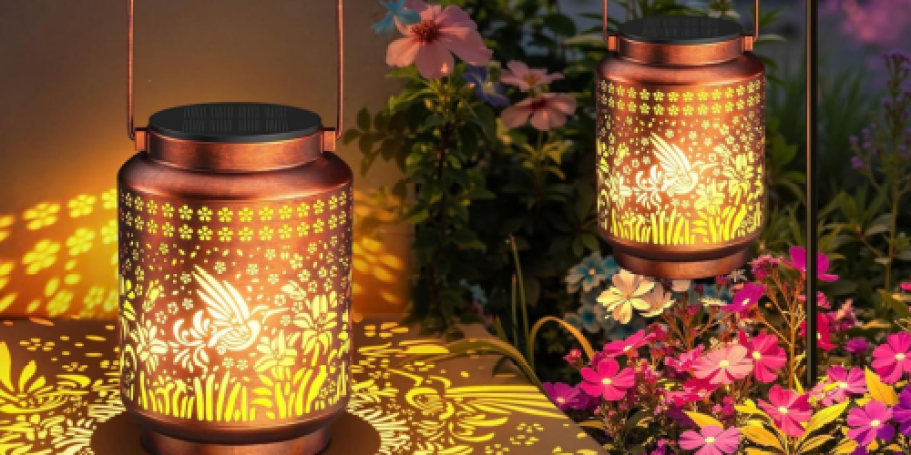 Hanging Solar Lanterns 2-Pack Just $12.99 on Amazon (Reg. $26)