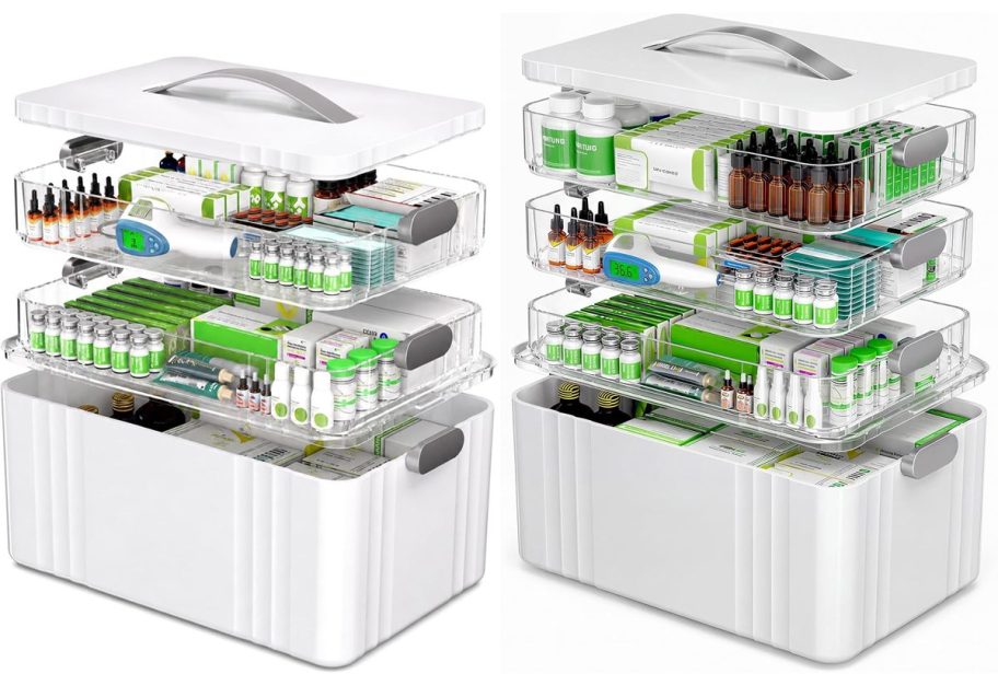 3 and 4 Tier Medicine Organizer