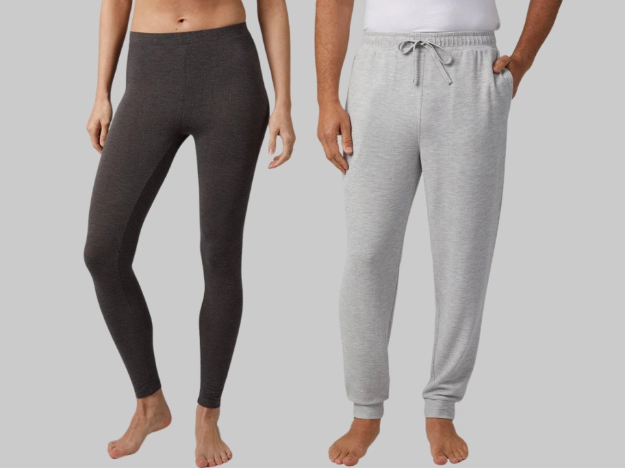 womens leggings and mens joggers