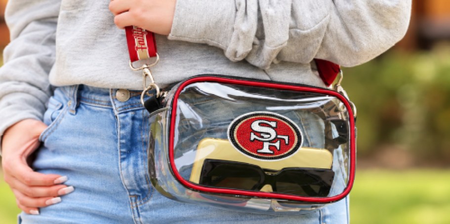 Embellished NFL & NCAA Clear Crossbody Bags Just $14.98 on SamsClub.com