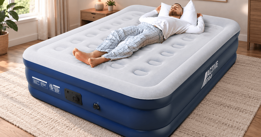 King Air Mattress w/ Built-In Pump ONLY $49.99 Shipped (Reg. $140)