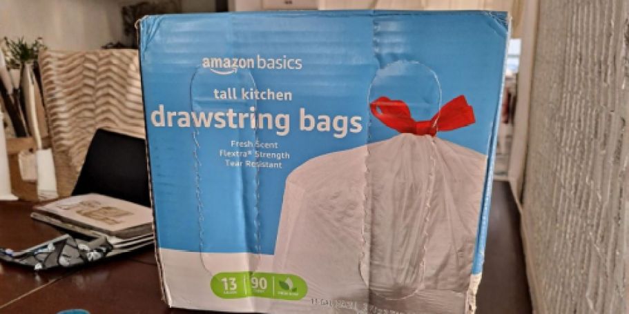 Amazon Basics 13-Gallon Trash Bags 90-Pack Just $7 Shipped (Reg. $16)