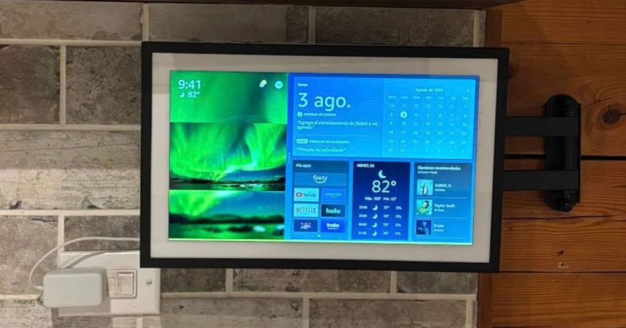 Amazon Echo Show 21 in kitchen