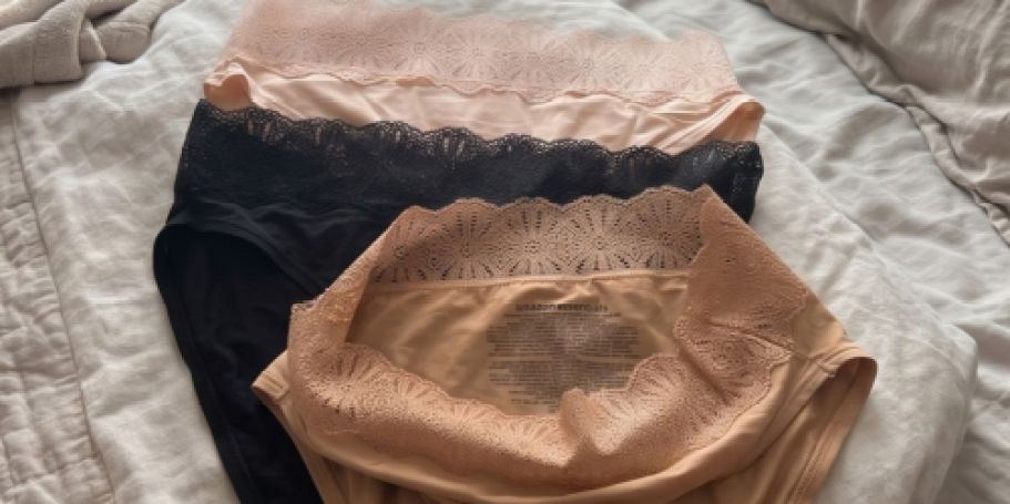 Women’s Lace-Trimmed Panty 6-Packs from $2.56 Shipped on Amazon