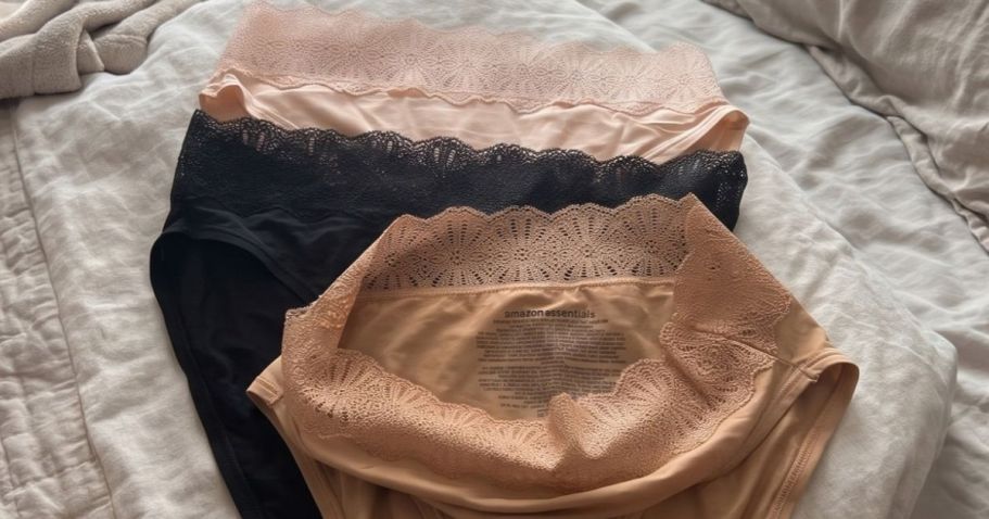 Women’s Lace-Trimmed Panty 6-Packs from $2.56 Shipped on Amazon
