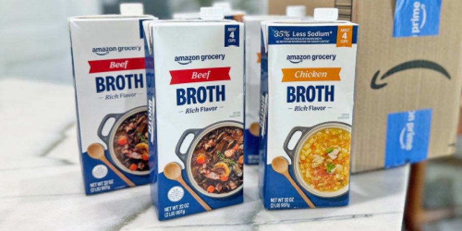 Amazon Grocery Broth 32oz Just $1 Shipped