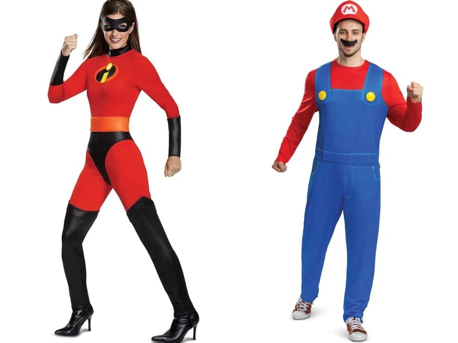 Disguise Mrs Incredible and Super Mario Costumes