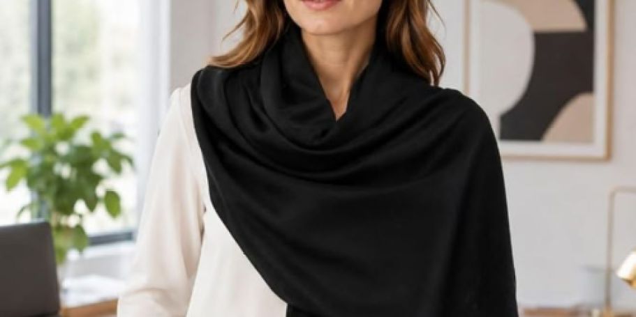 Cozy Fringe Pashminas from $13 on Amazon (+ $6.99 Silky Hair Scarves)