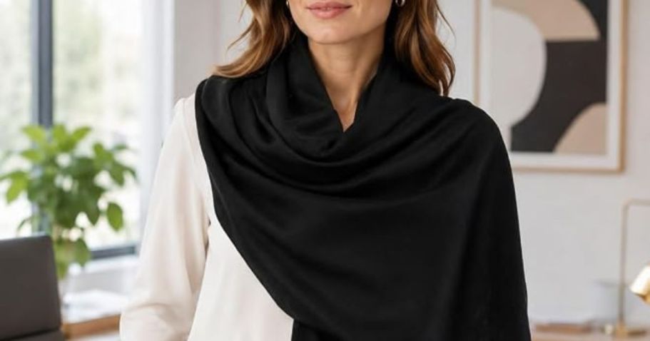 Cozy Fringe Pashminas from $13 on Amazon (+ $6.99 Silky Hair Scarves)