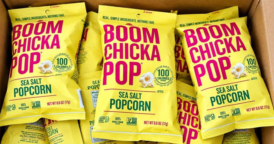 Angie’s BOOMCHICKAPOP Popcorn 24-Pack Just $10.77 on Amazon (Just 45¢ Each!)