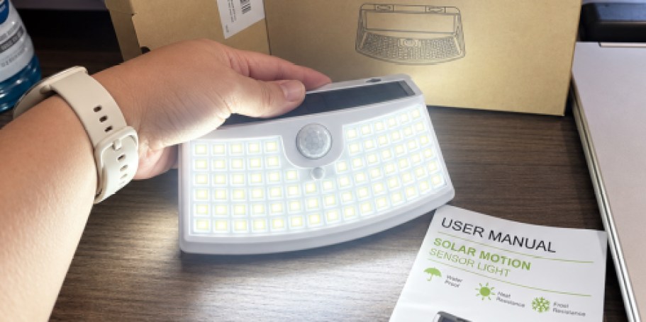 Solar Motion Sensor Lights 6-Pack Only $15.49 Shipped for Prime Members (Reg. $43)