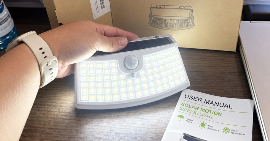 Solar Motion Sensor Lights 6-Pack Only $15.49 Shipped for Prime Members (Reg. $43)