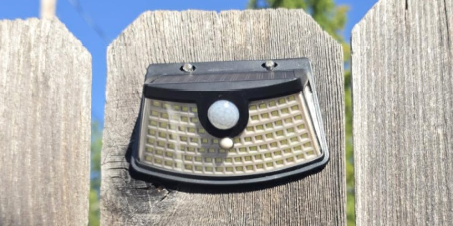 Solar Motion Sensor Lights 2-Pack Only $5.99 Shipped for Prime Members (Reg. $17)
