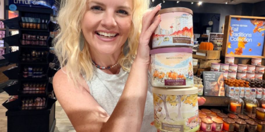 THREE Bath & Body Works 3-Wick Candles Just $28.68 Shipped ($9.56 Each!)