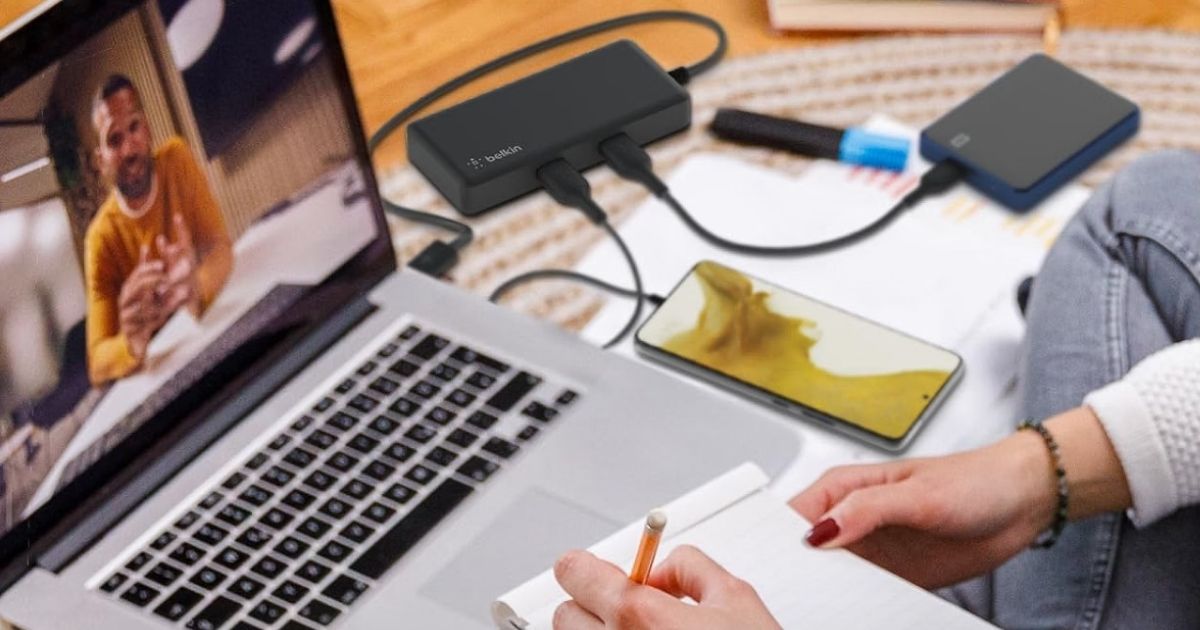 This Belkin 5-in-1 Hub Turns Your Laptop Into a Portable Workstation for UNDER $20 Shipped (Reg. $80)