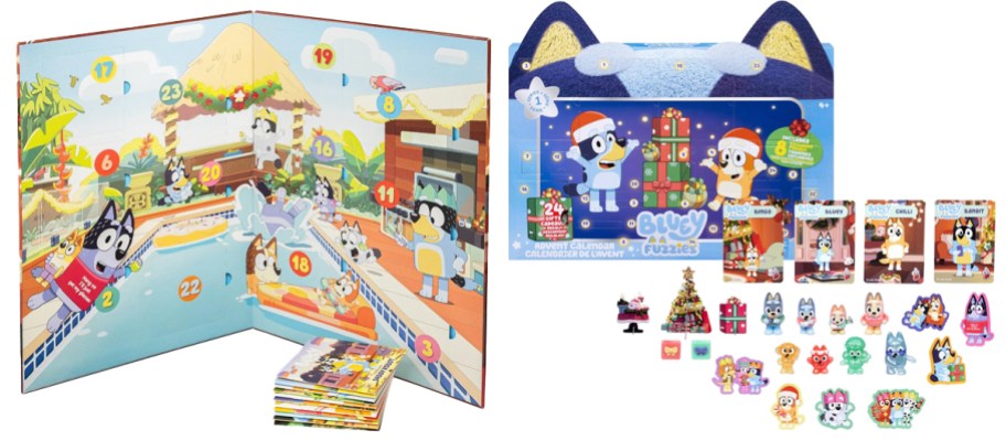 2 bluey christmas advent calendars