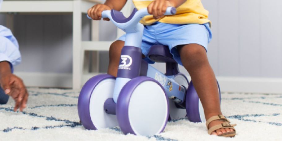 Bluey Toddler Balance Bike Only $29.97 on Walmart.com (Reg. $70)