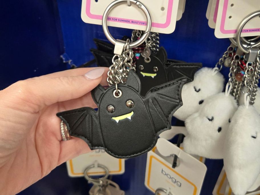 Bogg Bag Bogg'd and Charmed Keychain - Let's Get Batty in hand in store