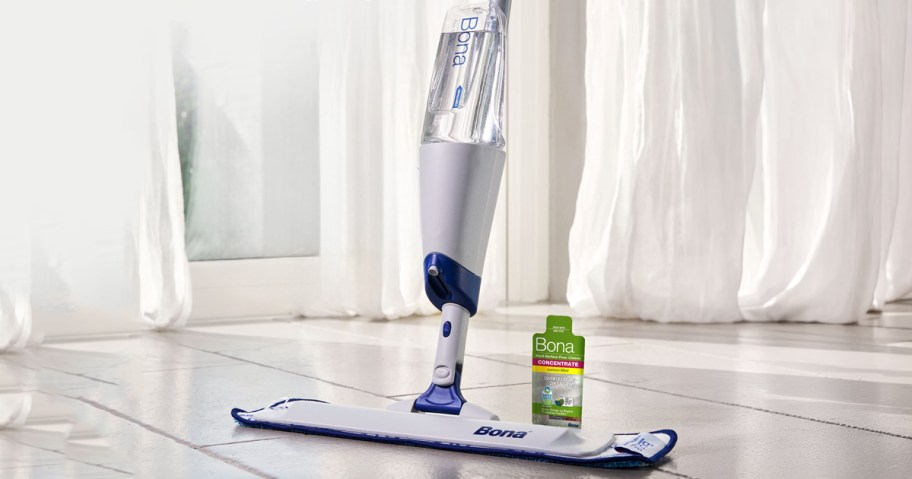 Bona Spray Mop Air on a living room floor