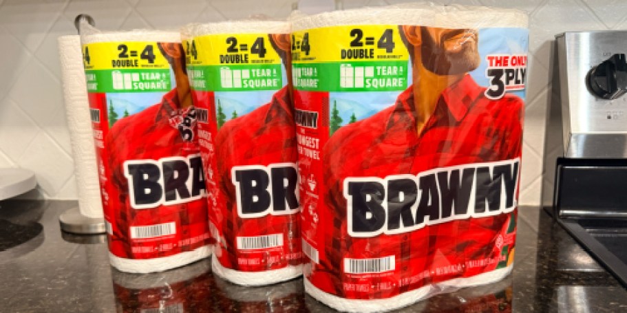 SIX Brawny Paper Towel Double Rolls Only $10 Shipped on Amazon (Reg. $29)