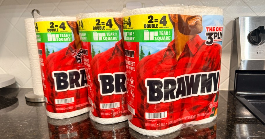 SIX Brawny Paper Towel Double Rolls Only $10 Shipped on Amazon (Reg. $29)