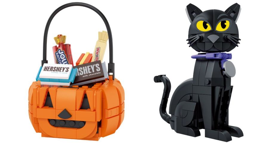 Brickcraft HERSHEY'S Trick or Treat Tub and black cat Building Kit