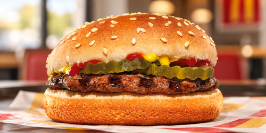 FREE Burger King Hamburger w/ $3 Purchase – Today ONLY