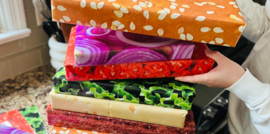 Serve Up the Fun With This Burger Wrapping Paper Set (Under $10 Shipped!)