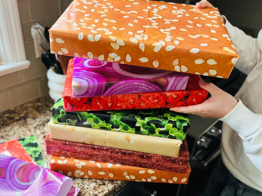 Serve Up the Fun With This Burger Wrapping Paper Set (Under $10 Shipped!)
