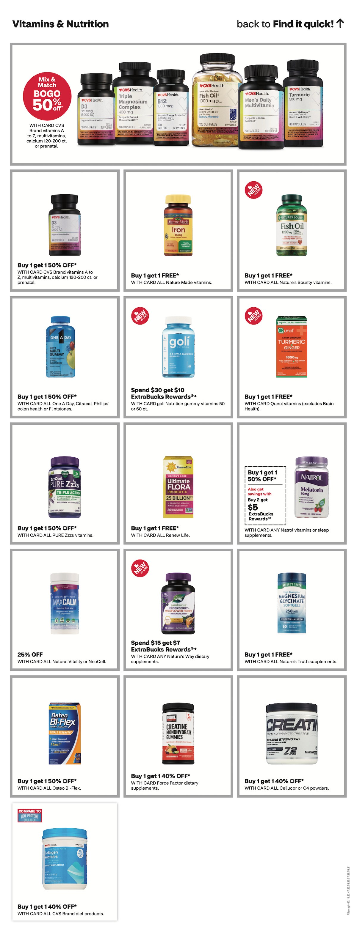 page from CVS ad
