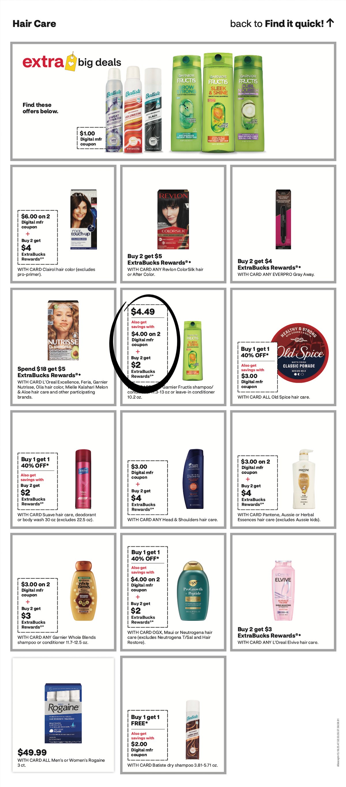 page from CVS ad