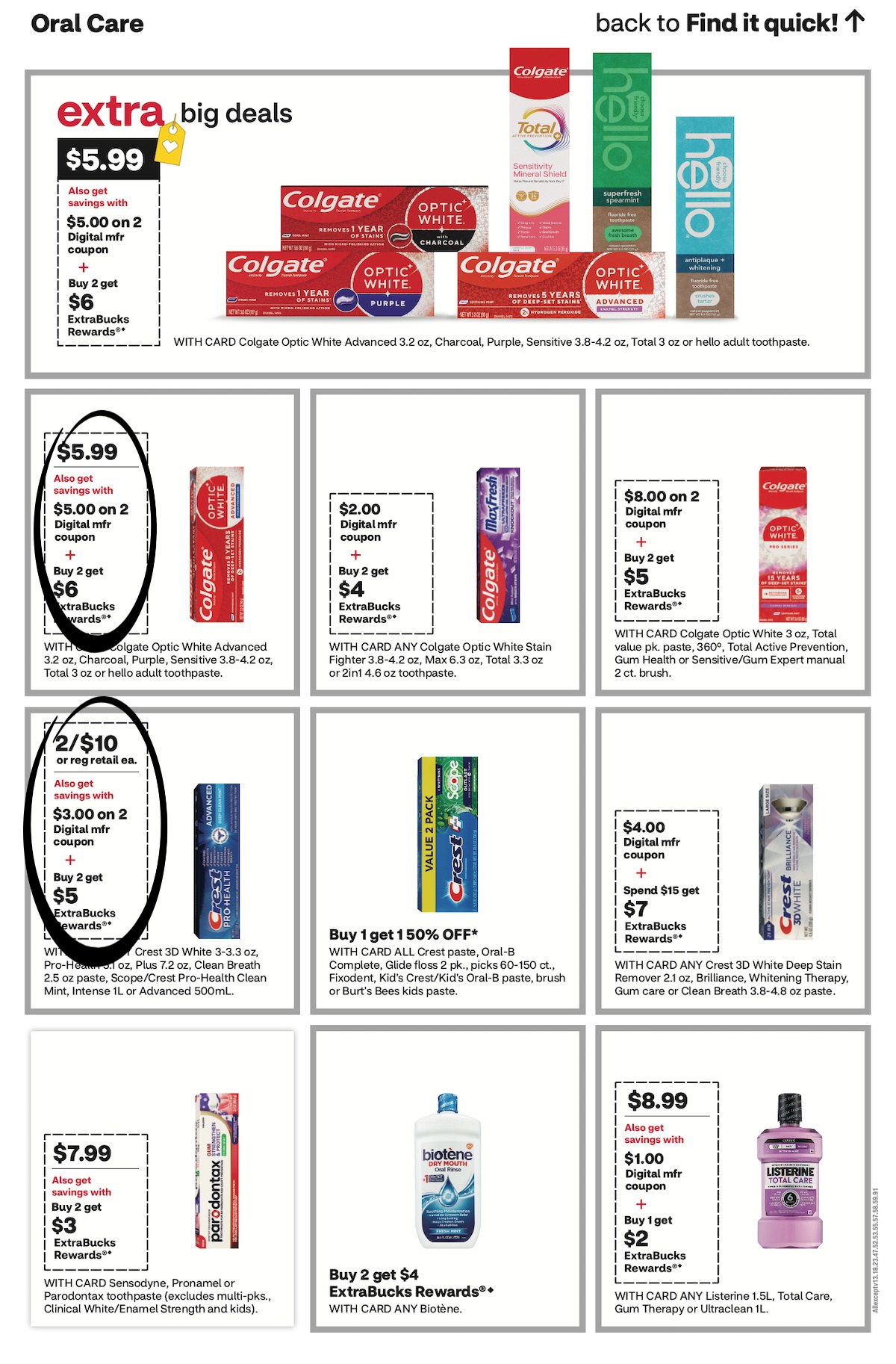 page from CVS ad