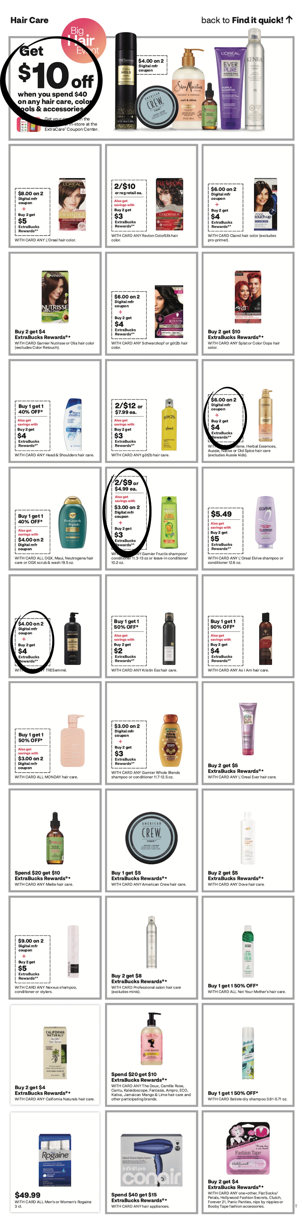 page from CVS ad