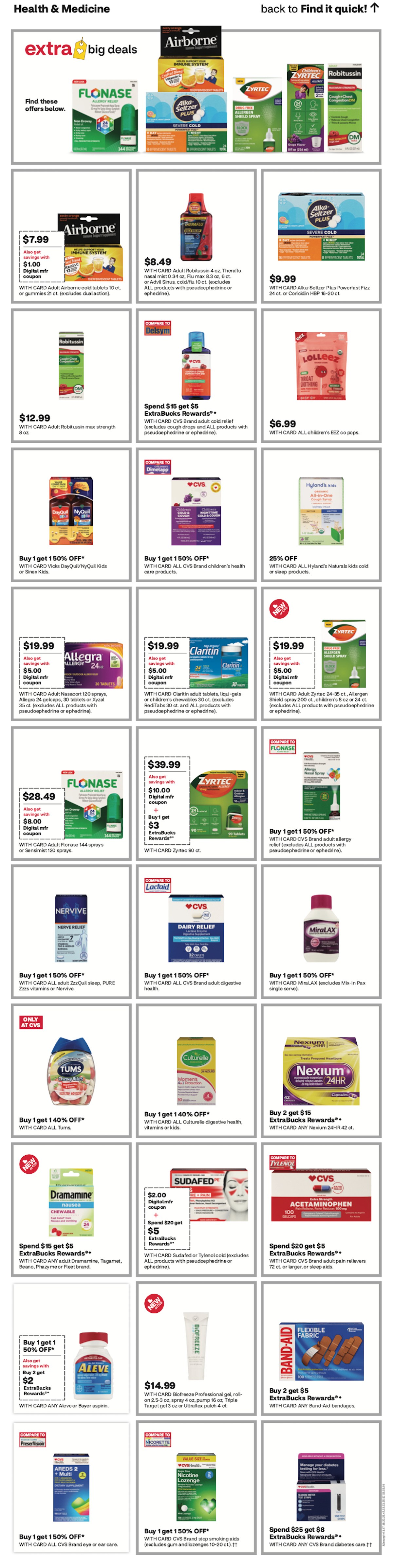 page from CVS ad