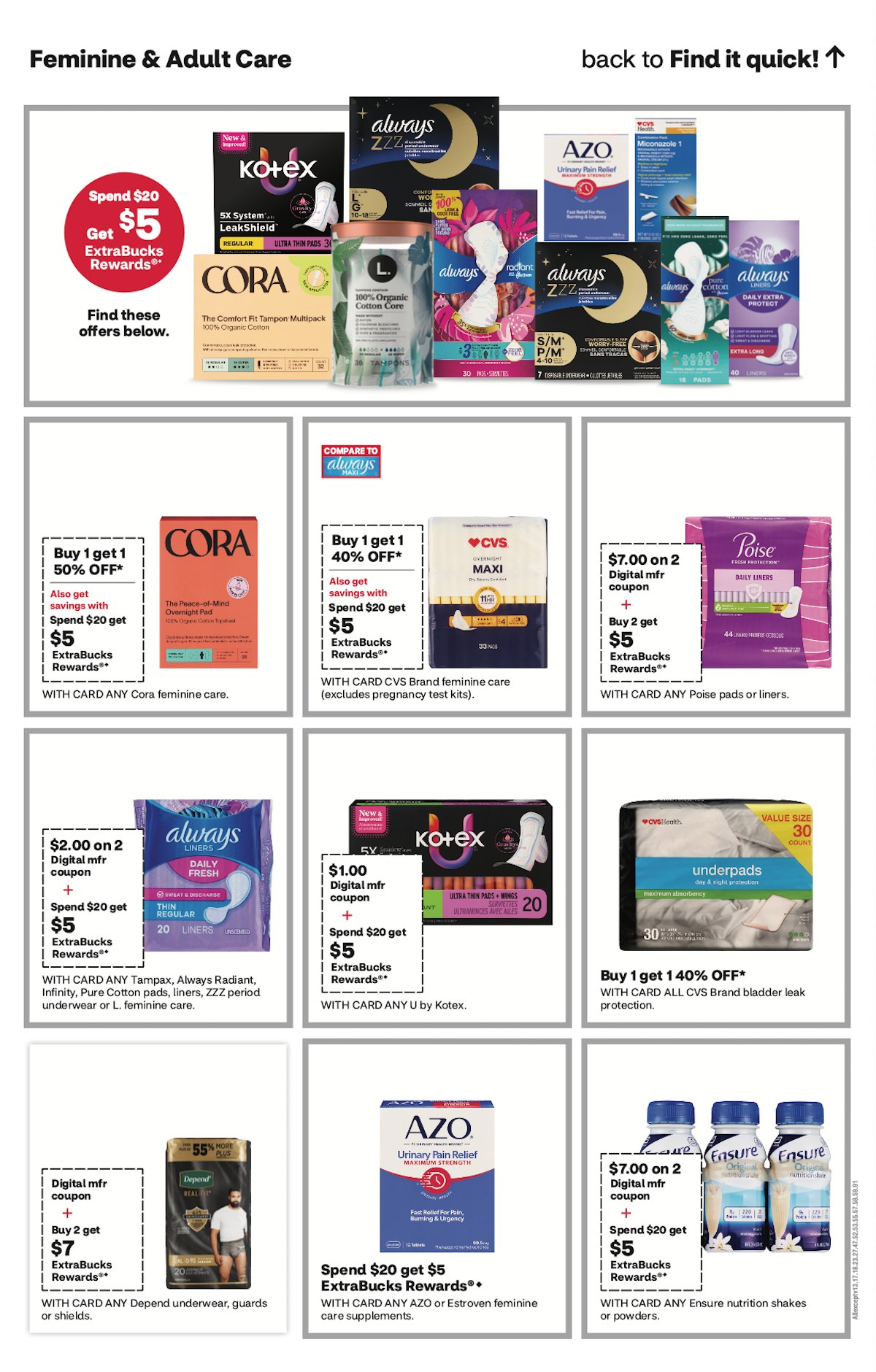 page from CVS ad