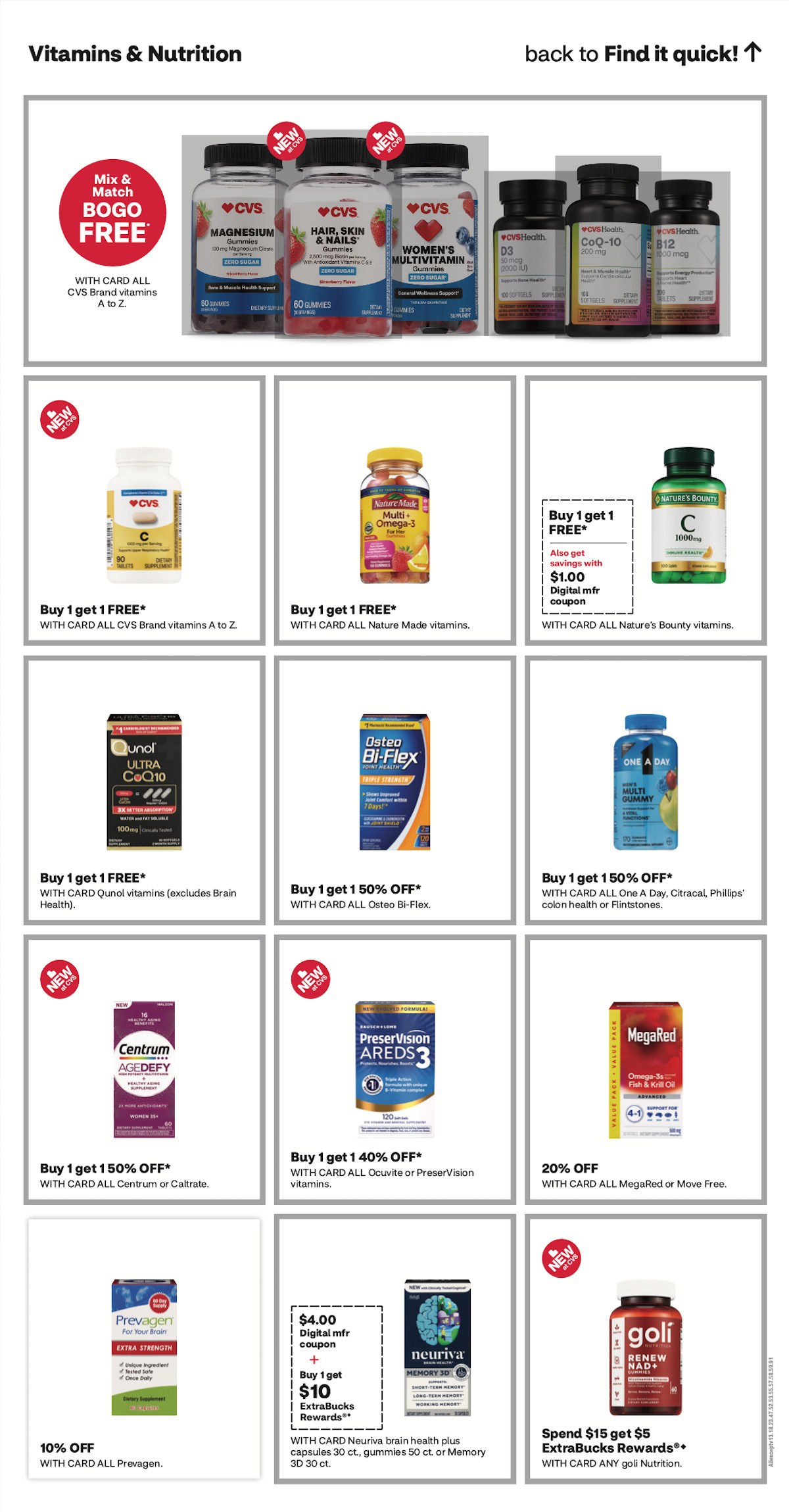 page from CVS ad