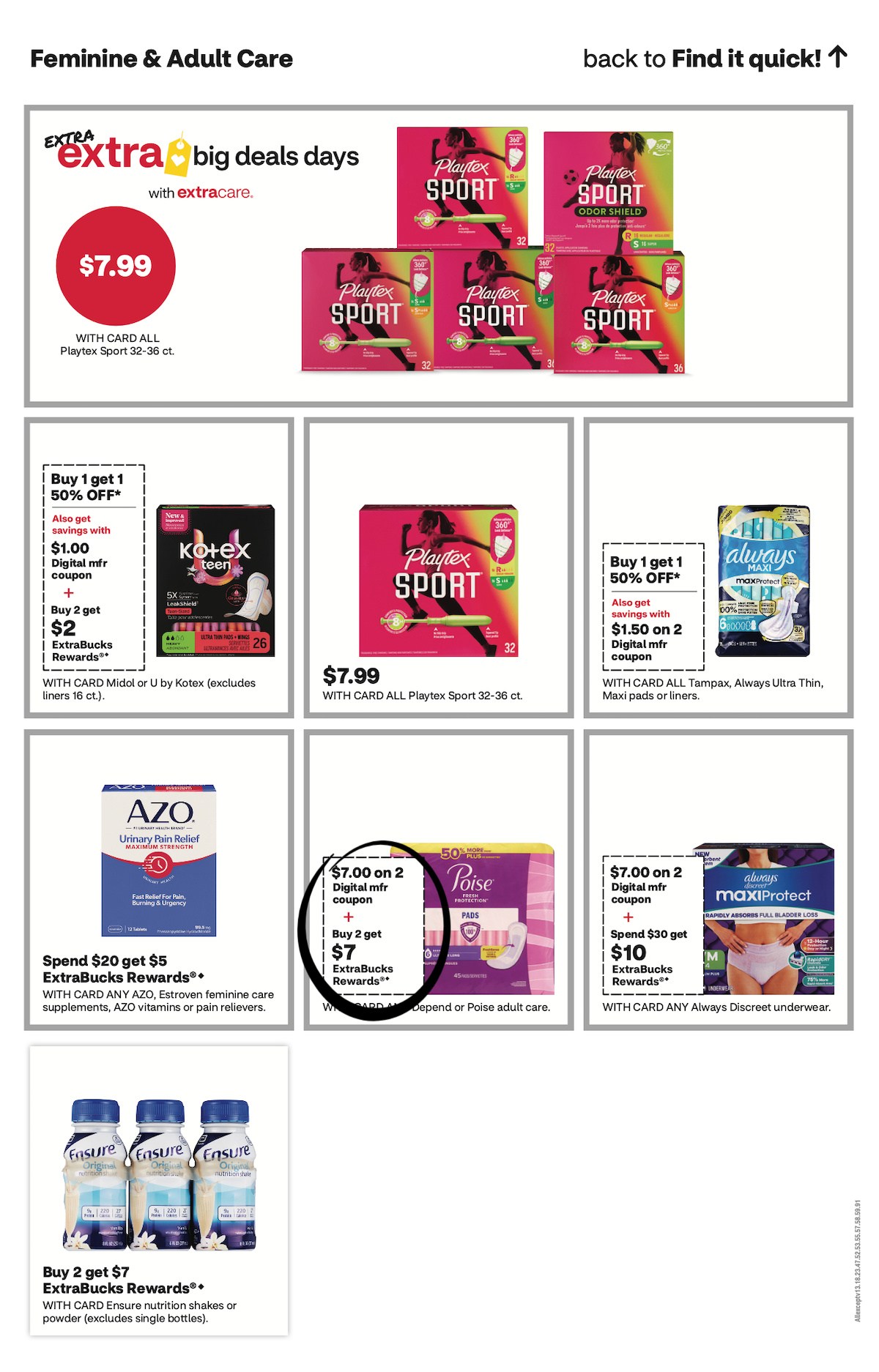 page from CVS ad
