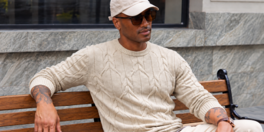Men’s Cable Knit Sweater UNDER $15 on Amazon