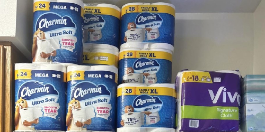 Charmin Toilet Paper 24-Count Family Mega XL Rolls Just $27.50 Shipped on Amazon After Rebate