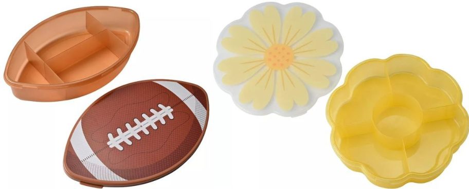 Stock images of Football and Yellow Flower Cook With Color Snackle Boxes