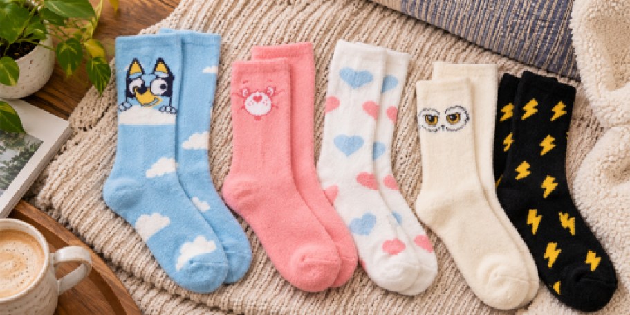 TWO Pairs of Women’s Character Boot Socks from $1.55 on Walmart.com
