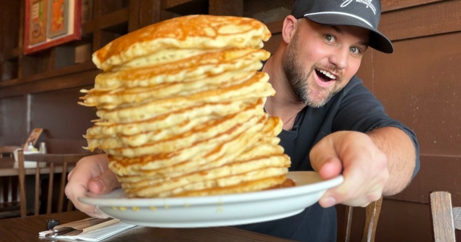 $5 All-You-Can-Eat Pancakes at Cracker Barrel for National Pancake Day Tomorrow!