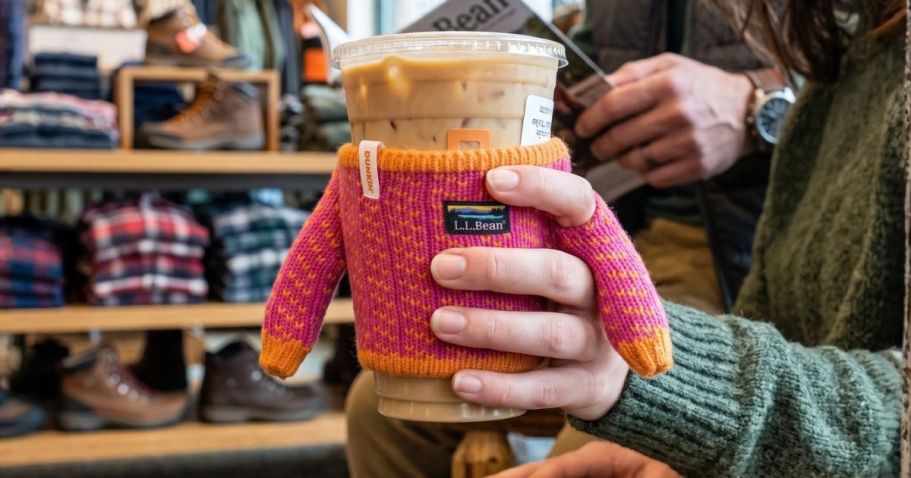 GO! FREE Dunkin’ x L.L.Bean Sweater Sleeve w/ Coffee Purchase (Today ONLY)